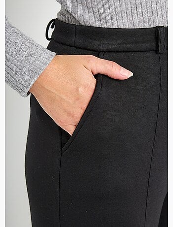 Pantalones urbanos estructurados en punto liso Milano - Afibel