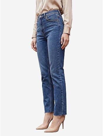 Pantalones vaqueros ajustados de talle alto y pierna estrecha con cremallera my fashion