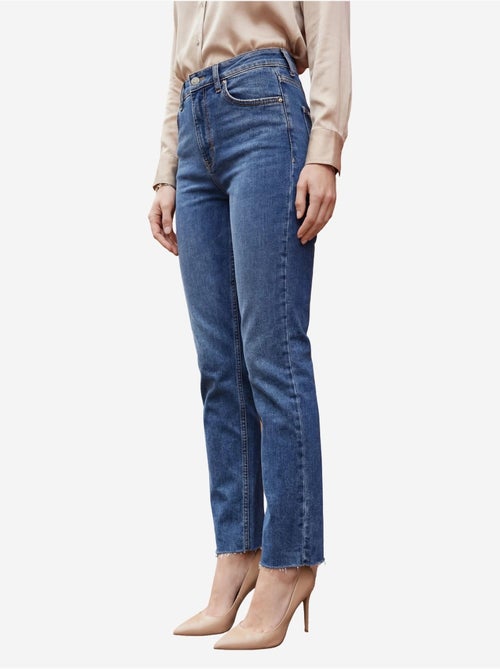 Pantalones vaqueros ajustados de talle alto y pierna estrecha con cremallera my fashion - Kiabi
