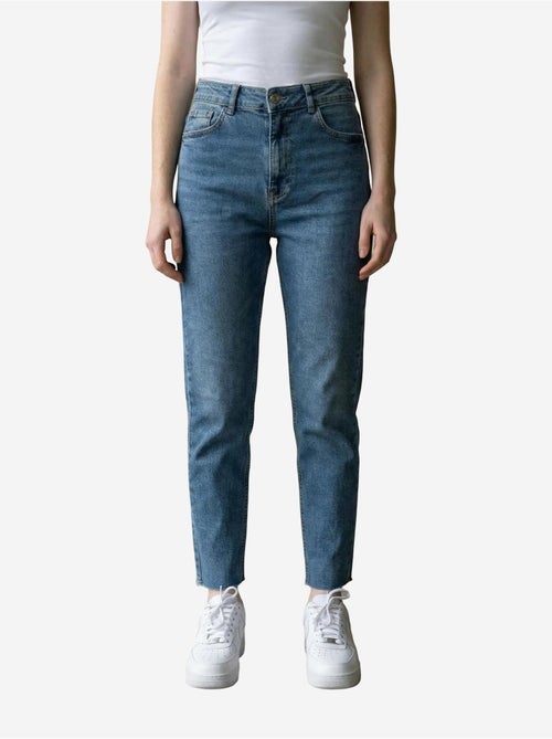 Pantalones vaqueros ajustados de talle alto y pierna estrecha con cremallera my fashion - Kiabi