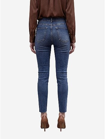 Pantalones vaqueros ajustados de talle alto y pierna estrecha con cremallera my fashion