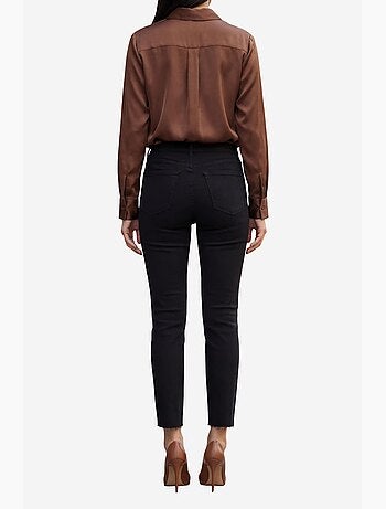 Pantalones vaqueros ajustados de talle alto y pierna estrecha con cremallera my fashion