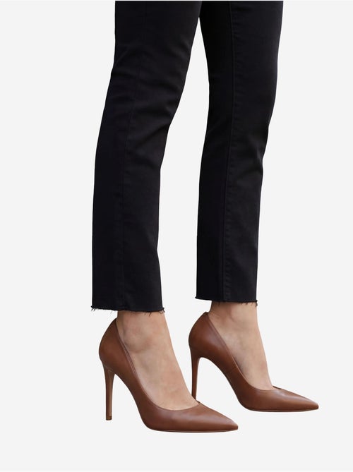 Pantalones vaqueros ajustados de talle alto y pierna estrecha con cremallera my fashion - Kiabi Pantalones vaqueros ajustados de talle alto y pierna estrecha con cremallera my fashion - Kiabi