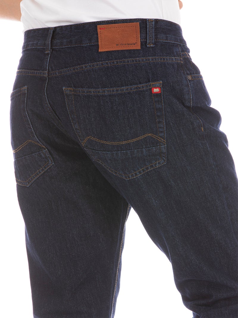 Pantalones vaqueros ARKON1 corte recto algodón crudo, longitud 30 'Rica Lewis' Azul - Kiabi