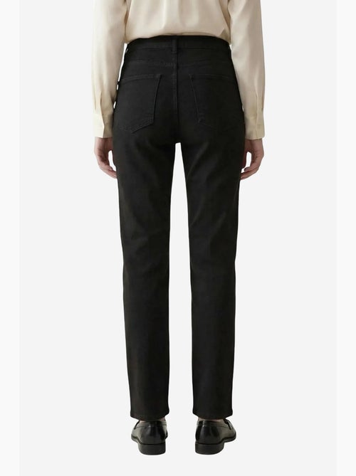 Pantalones vaqueros de cintura alta de pierna recta con bolsillos my fashion - Kiabi Pantalones vaqueros de cintura alta de pierna recta con bolsillos my fashion - Kiabi