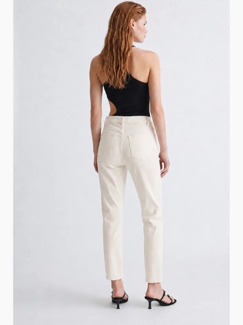 Pantalones vaqueros de mujer de tiro alto y pierna recta mixray - Kiabi
