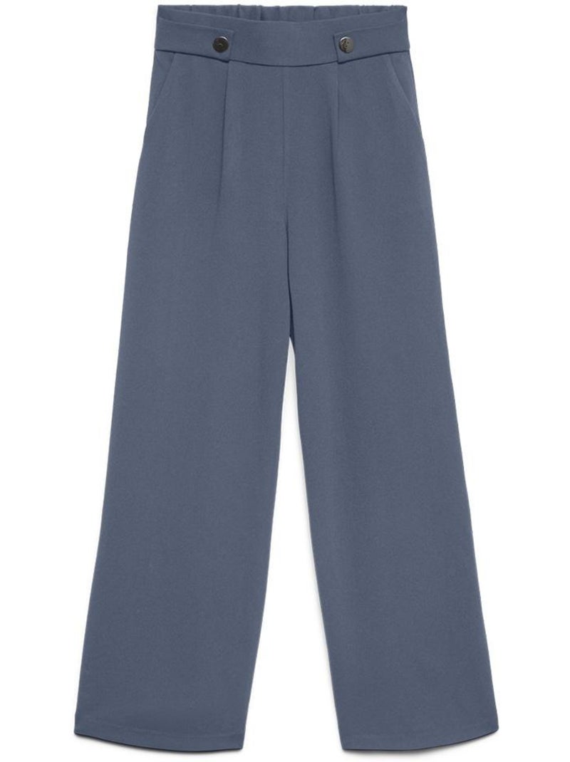 Pantalones vaqueros de mujer vero moda con botones Azul grisáceo - Kiabi