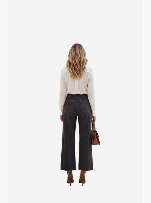 Pantalones vaqueros de talle alto con cremallera my fashion - Kiabi