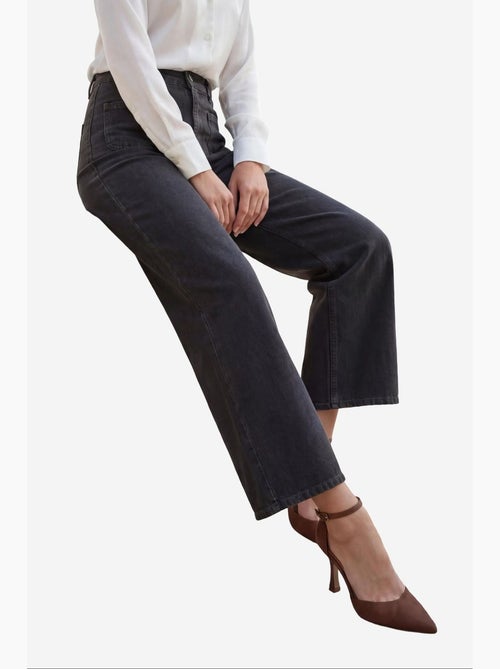 Pantalones vaqueros de talle alto con cremallera my fashion - Kiabi