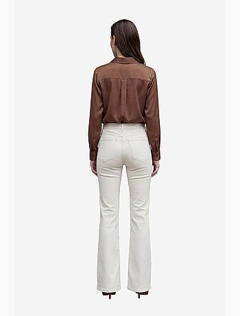Pantalones vaqueros de talle alto y pierna acampanada con bolsillos my fashion