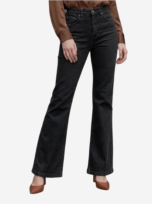 Pantalones vaqueros de talle alto y pierna acampanada con bolsillos my fashion - Kiabi