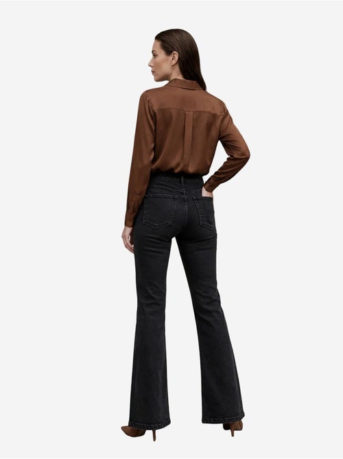 Pantalones vaqueros de talle alto y pierna acampanada con bolsillos my fashion - Kiabi