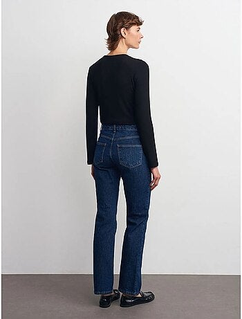 Pantalones vaqueros de tiro alto y pernera recta dilvin