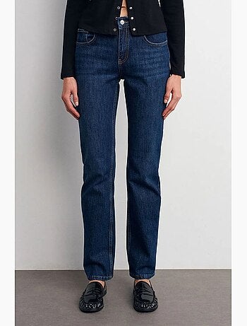 Pantalones vaqueros de tiro alto y pernera recta dilvin
