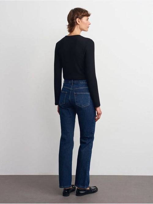 Pantalones vaqueros de tiro alto y pernera recta dilvin - Kiabi Pantalones vaqueros de tiro alto y pernera recta dilvin - Kiabi