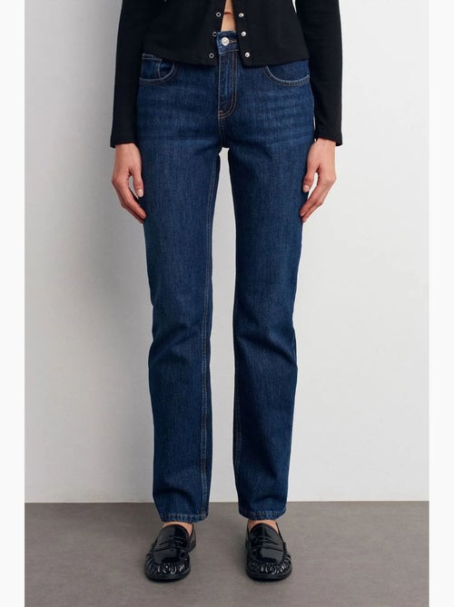 Pantalones vaqueros de tiro alto y pernera recta dilvin - Kiabi Pantalones vaqueros de tiro alto y pernera recta dilvin - Kiabi