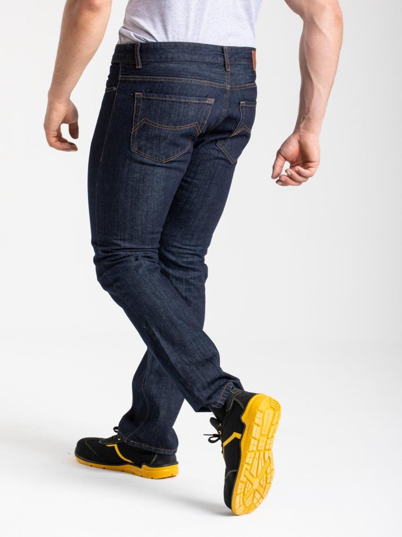Pantalones vaqueros de trabajo algodón corte confort crudo WORK4 'Rica Lewis' Azul - Kiabi