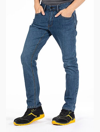 Pantalones vaqueros de trabajo corte recto ajustado stone cepillado elástico WORK3 'Rica Lewis'