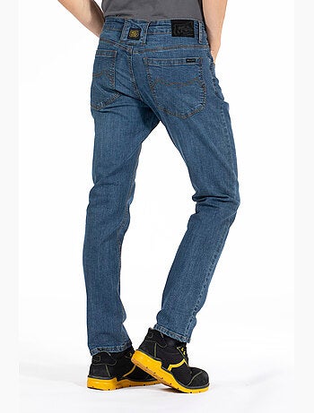 Pantalones vaqueros de trabajo corte recto ajustado stone cepillado elástico WORK3 'Rica Lewis'