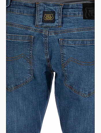 Pantalones vaqueros de trabajo corte recto ajustado stone cepillado elástico WORK3 'Rica Lewis'