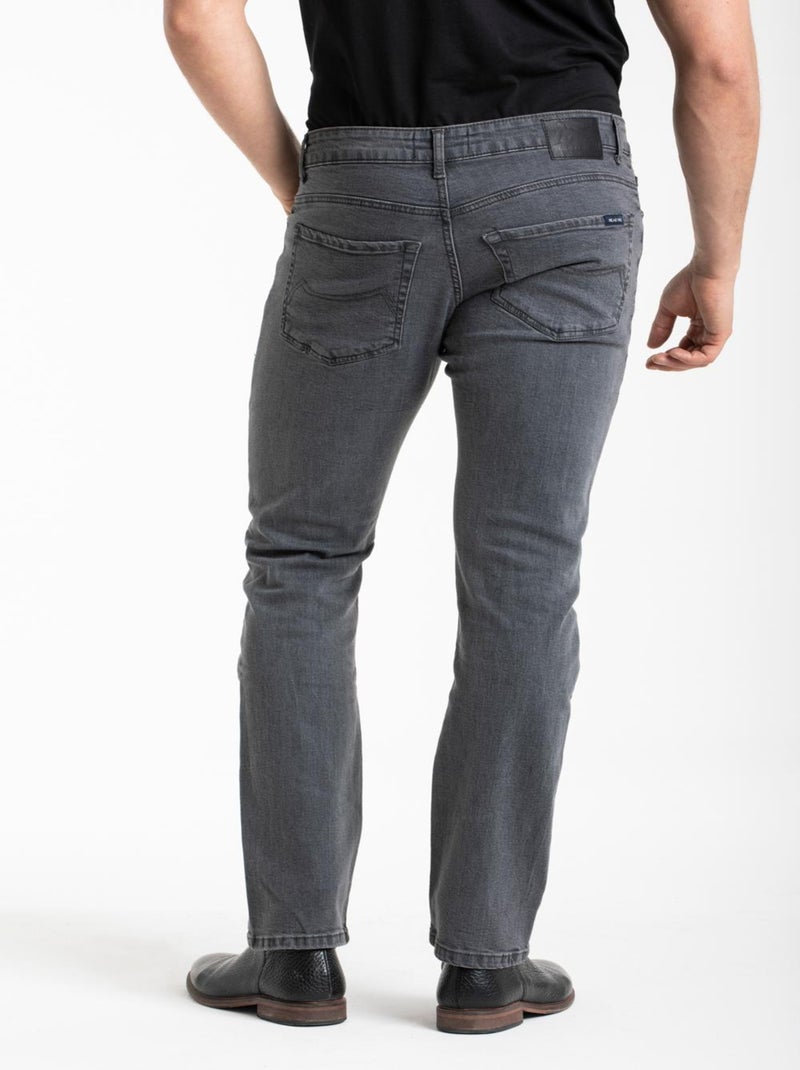 Pantalones vaqueros de trabajo corte recto confort denim elástico gris WORK11 'Rica Lewis' Gris - Kiabi