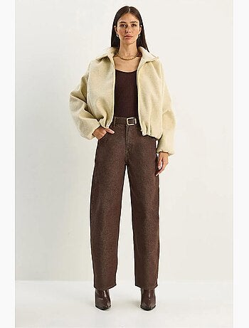 Pantalones vaqueros holgados de cintura alta lucci