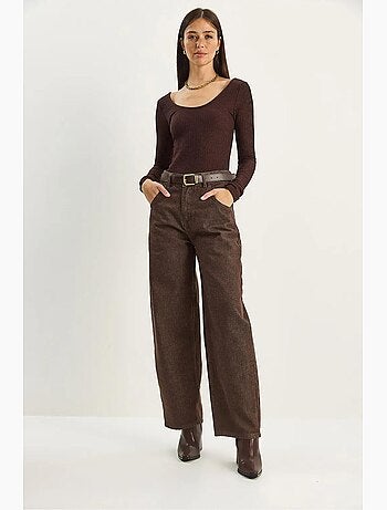 Pantalones vaqueros holgados de cintura alta lucci