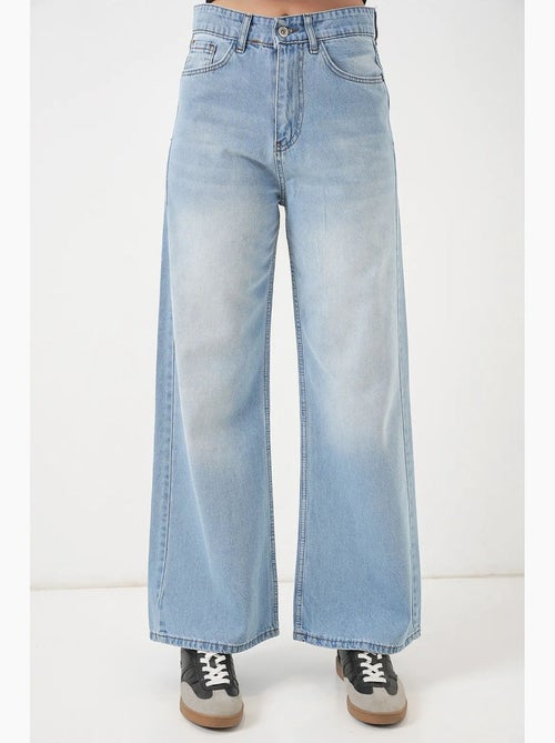 Pantalones vaqueros palazzo de cintura alta y pierna ancha bdart - Kiabi