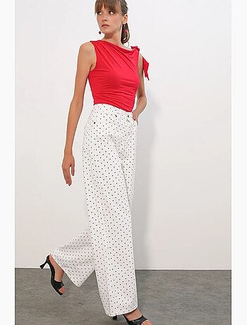 Pantalones vaqueros palazzo de cintura alta y pierna ancha bdart