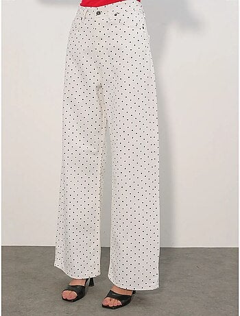 Pantalones vaqueros palazzo de cintura alta y pierna ancha bdart