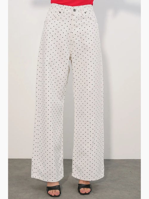 Pantalones vaqueros palazzo de cintura alta y pierna ancha bdart - Kiabi