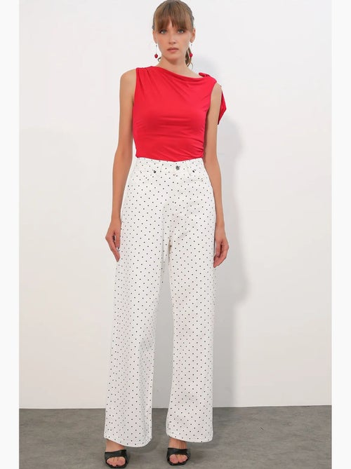 Pantalones vaqueros palazzo de cintura alta y pierna ancha bdart - Kiabi