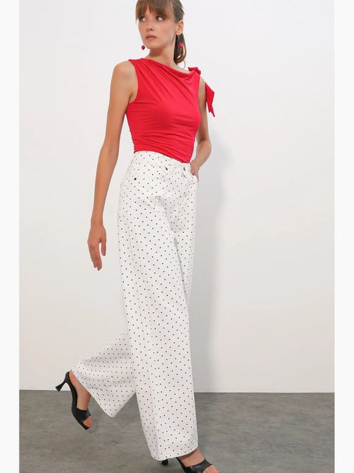 Pantalones vaqueros palazzo de cintura alta y pierna ancha bdart - Kiabi
