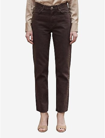 Pantalones vaqueros rectos de talle alto hasta el tobillo con bolsillos my fashion