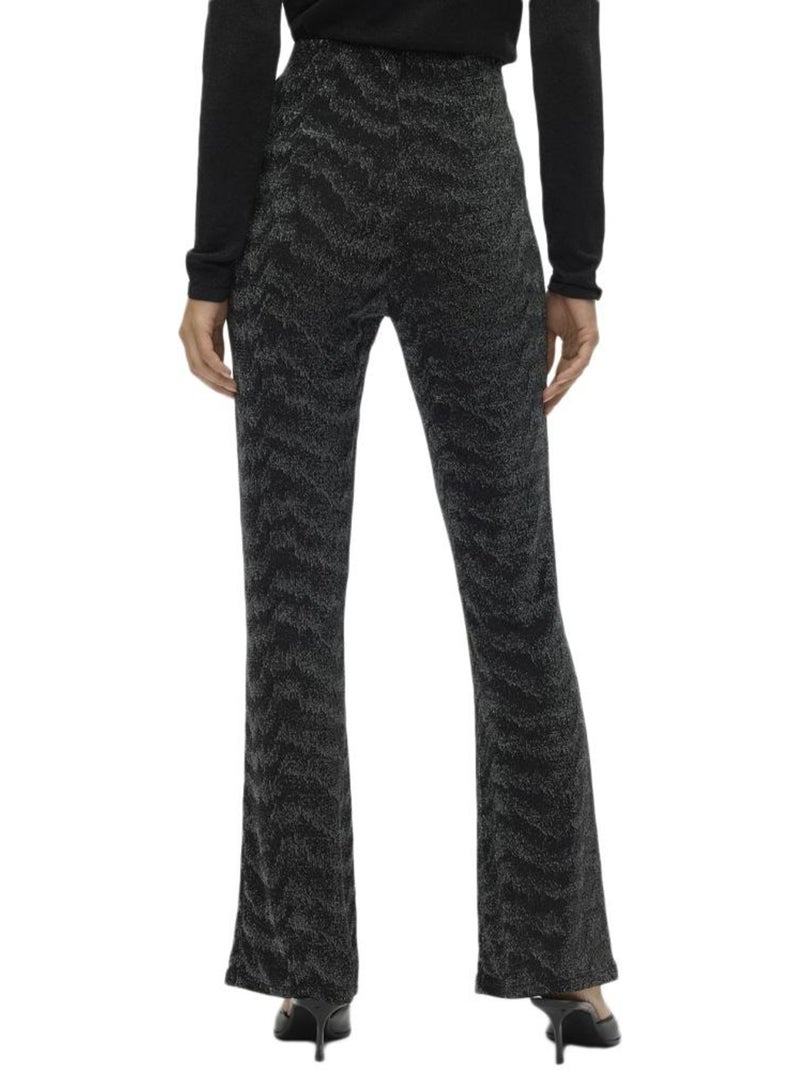 Pantalones Vero Moda de Mujer Negro Plateado - Kiabi