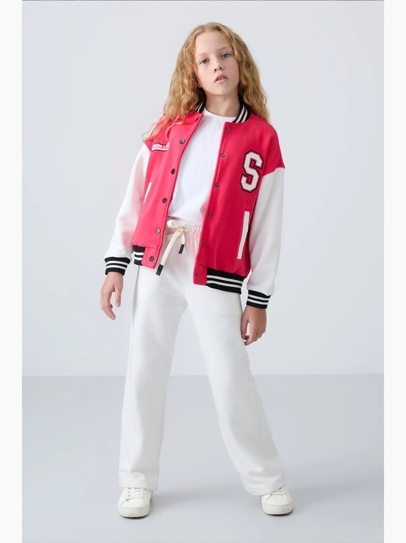 Pantalones youth de algodón y poliéster tommy Blanco roto - Kiabi