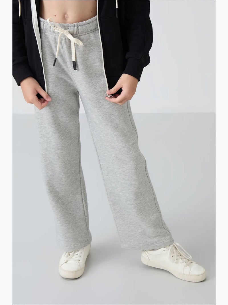 Pantalones youth de algodón y poliéster tommy Gris claro - Kiabi