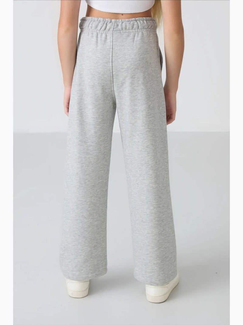 Pantalones youth de algodón y poliéster tommy Gris claro - Kiabi