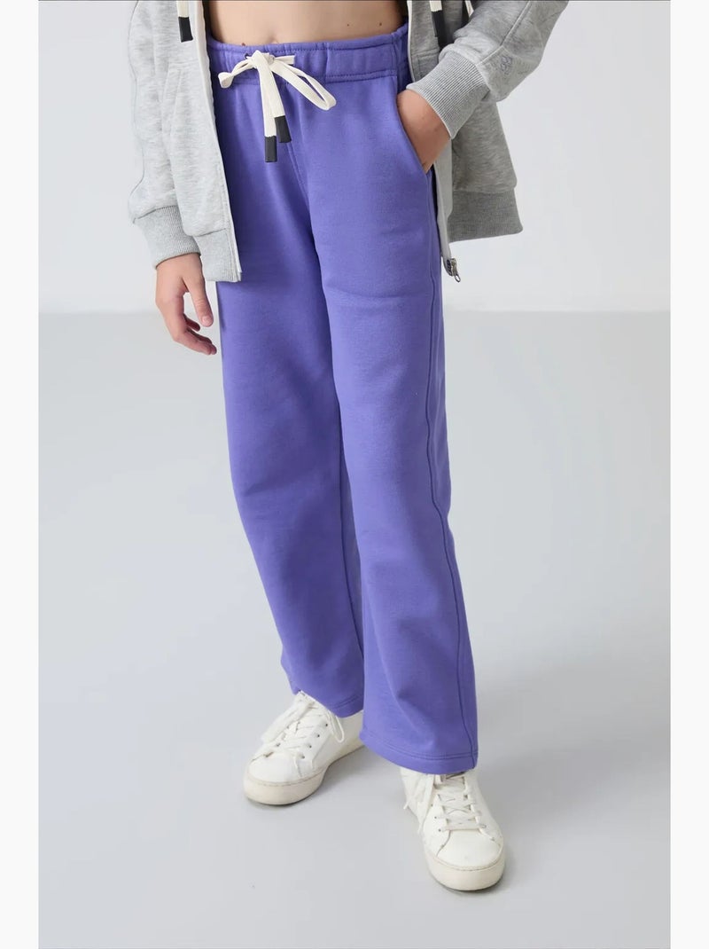 Pantalones youth de algodón y poliéster tommy Lavanda - Kiabi