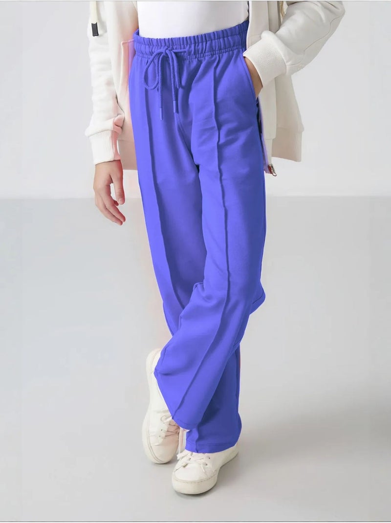 Pantalones youth unisex de mezcla de algodón tommy Azul cobalto - Kiabi
