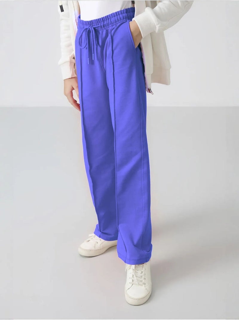 Pantalones youth unisex de mezcla de algodón tommy Azul cobalto - Kiabi