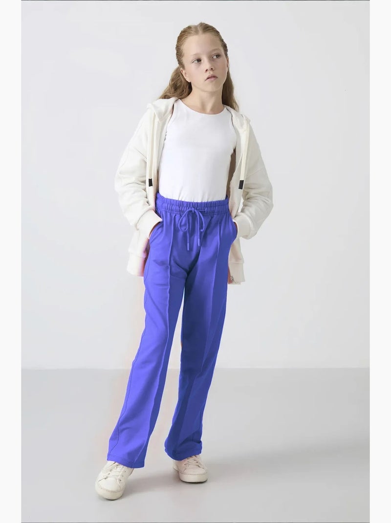 Pantalones youth unisex de mezcla de algodón tommy Azul cobalto - Kiabi