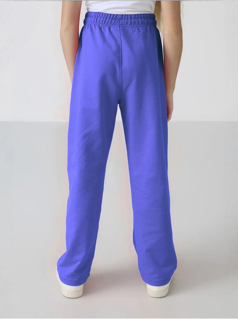 Pantalones youth unisex de mezcla de algodón tommy Azul cobalto - Kiabi