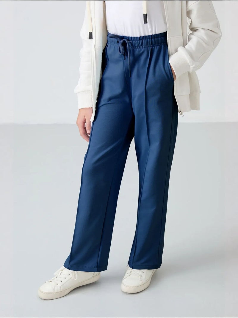 Pantalones youth unisex de mezcla de algodón tommy Azul marino - Kiabi