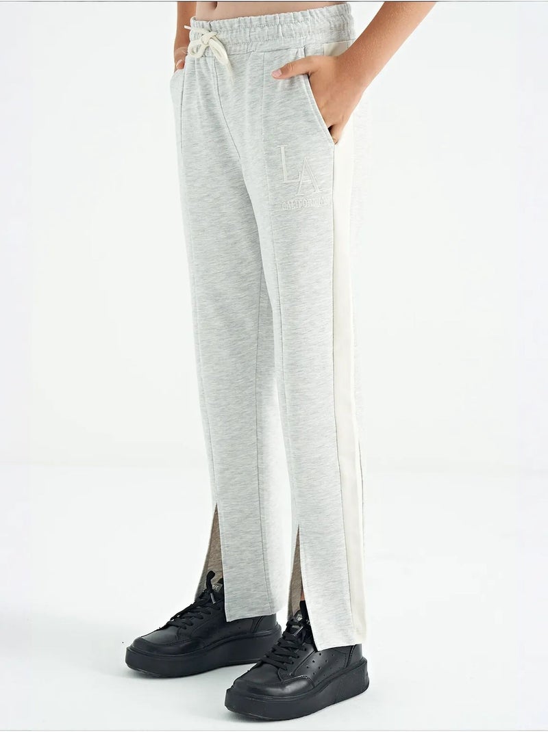 Pantalones youth unisex de mezcla de algodón tommy Gris claro - Kiabi