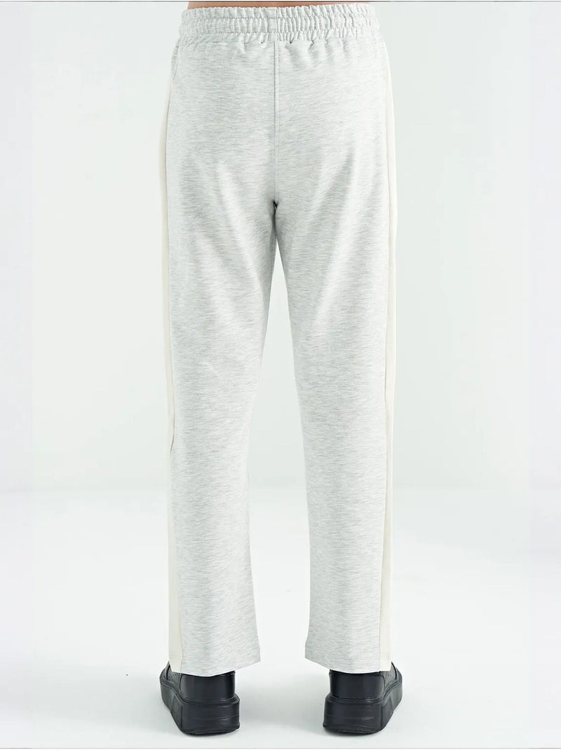 Pantalones youth unisex de mezcla de algodón tommy Gris claro - Kiabi