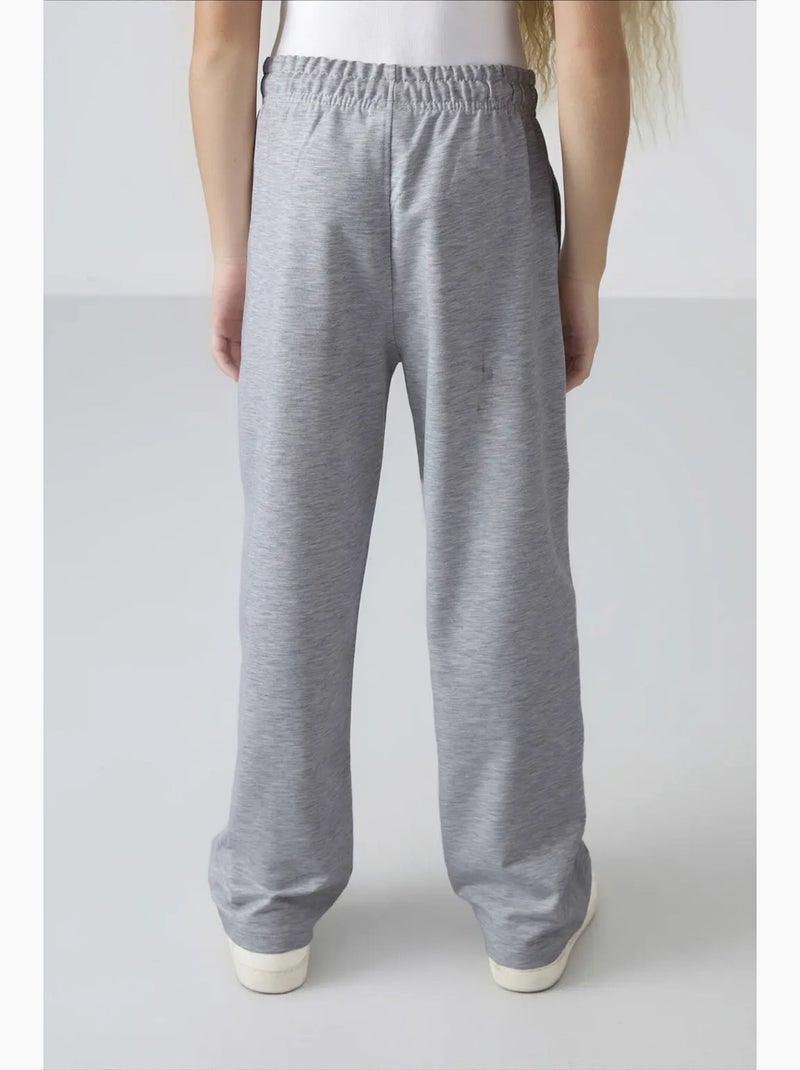 Pantalones youth unisex de mezcla de algodón tommy Gris - Kiabi