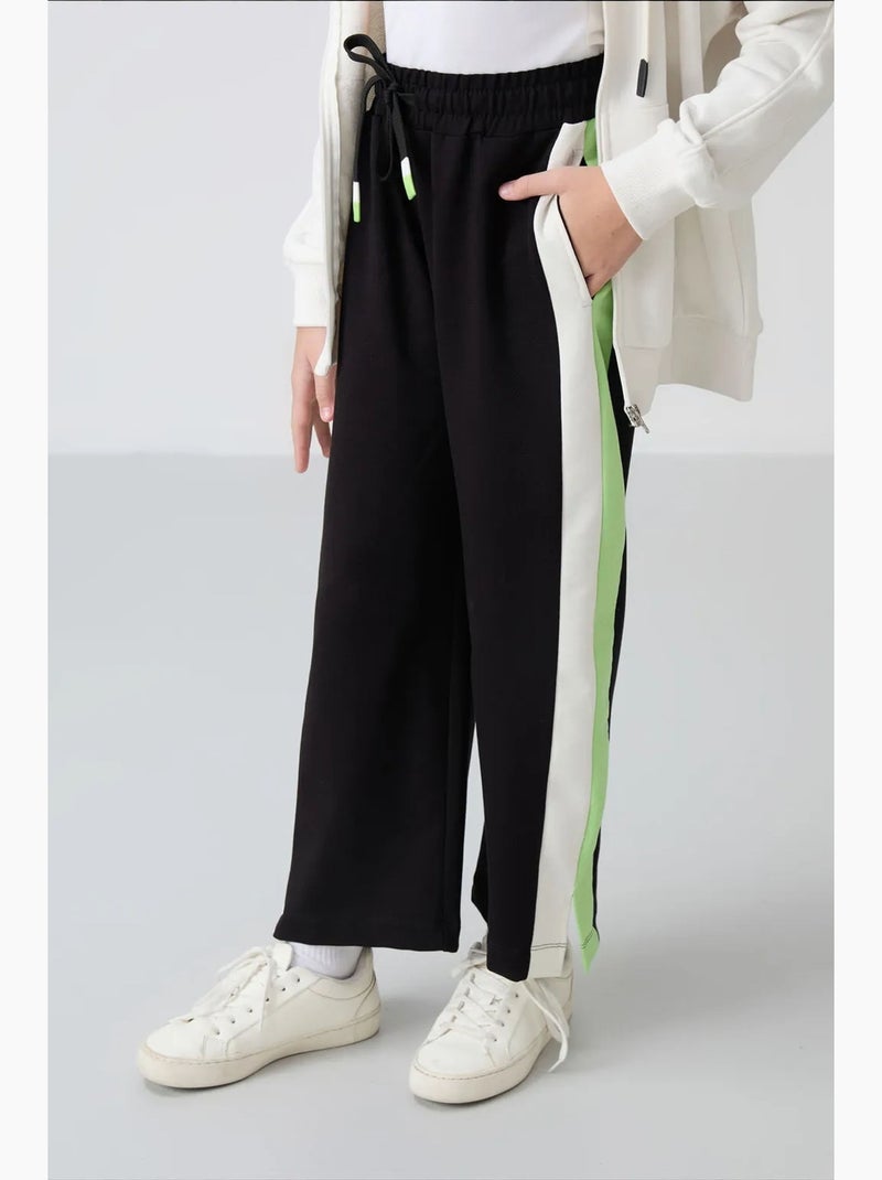 Pantalones youth unisex de mezcla de algodón tommy Negro - Kiabi