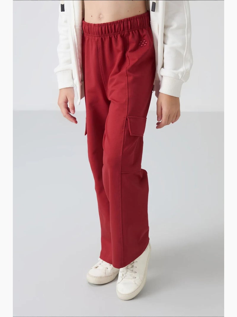 Pantalones youth unisex de mezcla de algodón tommy Rojo burdeos - Kiabi