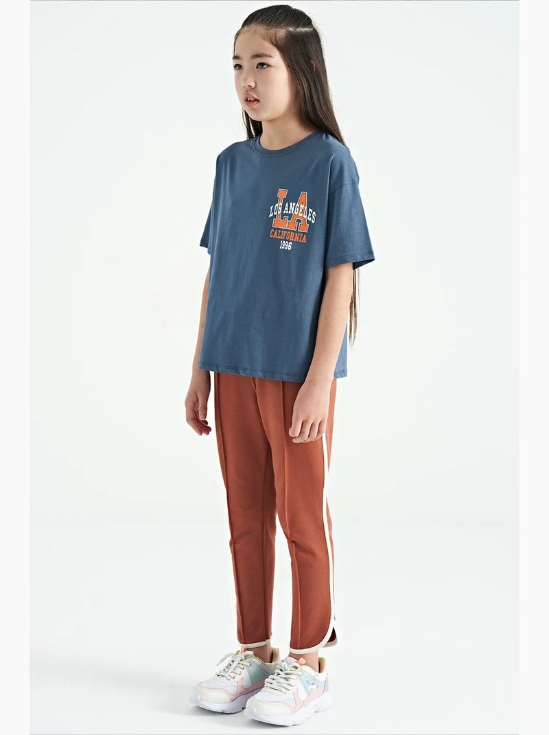 Pantalones youth unisex de mezcla de algodón tommy Terracota - Kiabi